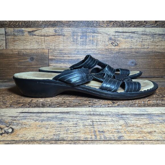 Women's Sz 9 Clarks Slip On Sandals Boho Summer Sandals - Picture 3 of 9